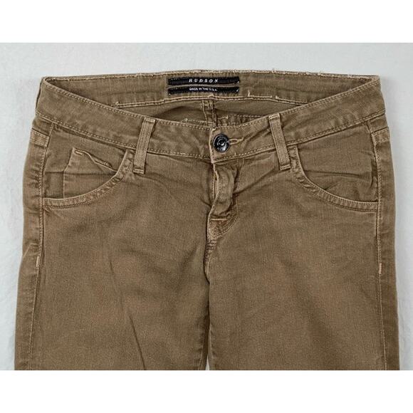Hudson Vintage USA Made Stretch Denim Cargo Jeans. Washed Olive, Women's 25. GUC - Picture 6 of 9
